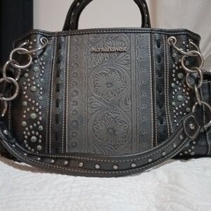 Embellished Black Handbag